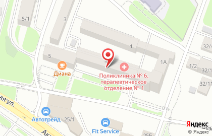 Парикмахерская Наташа в Свердловском районе на карте