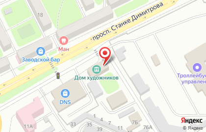Общественная организация Союз художников России на проспекте Станке Димитрова на карте