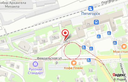 Магазин Иноземцевские колбасы и полуфабрикаты на Февральской улице на карте