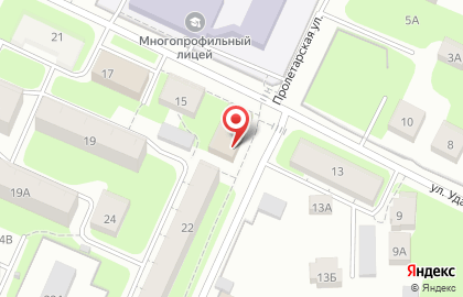 Торгово-монтажная компания Контакт на Пролетарской улице на карте