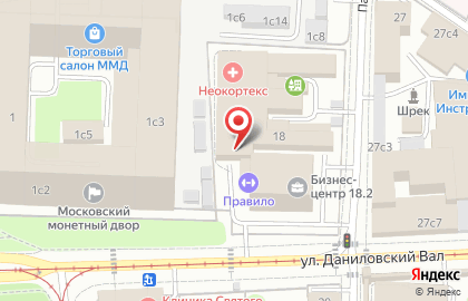 Банкомат ТКБ на метро Тульская на карте