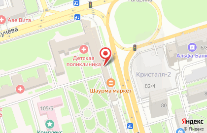 Киоск быстрого питания Red Dragon на Ворошиловском проспекте на карте