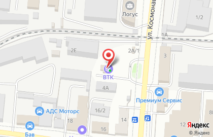 Воронежская топливная компания на улице Космонавтов на карте