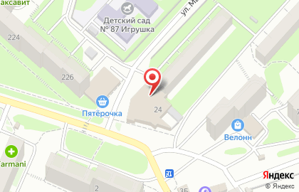 Магазин косметики и парфюмерии на ул. Маршала Жукова, 24 на карте