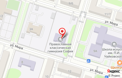 София, православная классическая гимназия на карте