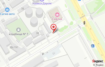 Шиномонтажная мастерская в Чебоксарах на карте