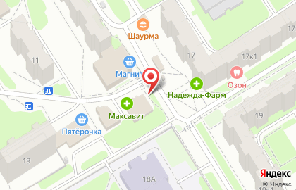 Магазин овощей и фруктов в Сормовском районе на карте