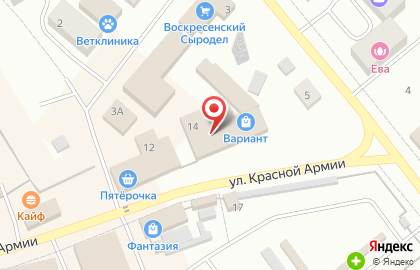 Россельхозбанк, АО на улице Красной Армии на карте