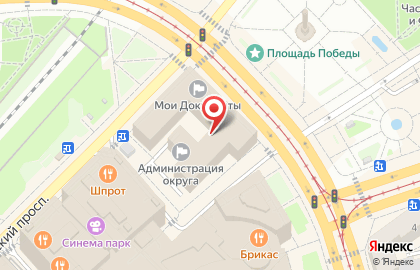 Банкомат Банк Петрокоммерц, филиал в г. Калининграде на площади Победы на карте