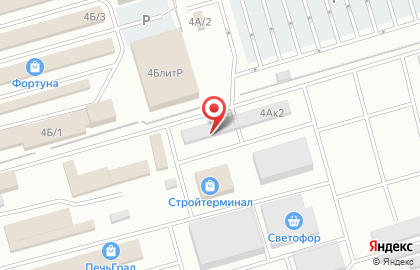 Магазин строительных материалов КомплектСтрой в Железнодорожном районе на карте