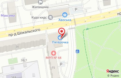 Супермаркет Пятёрочка в Москве на карте