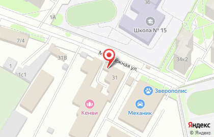 Сауна Кнви на Молодёжной улице на карте
