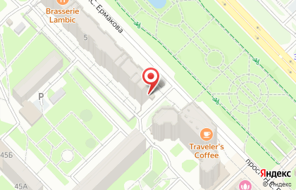 Экспресс-кофейня Coffee Yeti в Центральном районе на карте