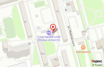 Служба доставки и логистики Сдэк на улице Маяковского на карте