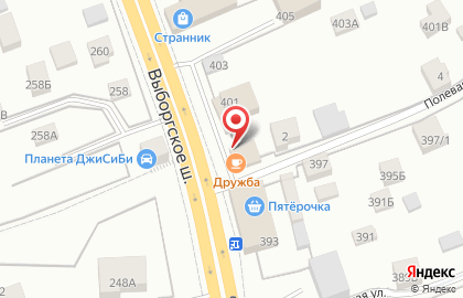 Продуктовый магазин в Санкт-Петербурге на карте