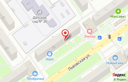 Магазин разливного пива на Львовской, 25 на карте