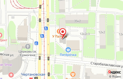 Магазин Суши Сет на метро Чертановская на карте