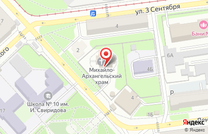 Михайло-Архангельский храм на Краснозаводской улице на карте