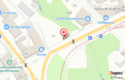 Пекарня Бублик в Мотовилихинском районе на карте
