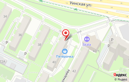 Магазин овощей и фруктов в Мотовилихинском районе на карте