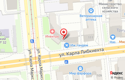 Автошкола Премьер на улице Карла Либкнехта на карте