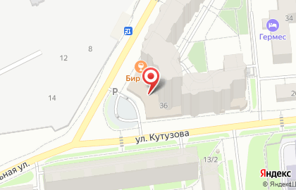 Супермаркет Магнит на улице Кутузова на карте
