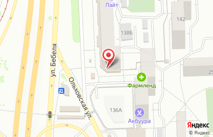 Пекарня Хлебничная на улице Бебеля на карте