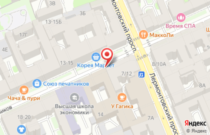 Гастроном Фермер на улице Союза Печатников на карте