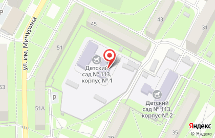 Детский сад №113 на улице М.И. Неделина на карте