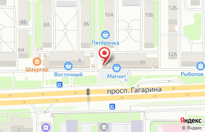 СберБанк России на проспекте Гагарина, 10 на карте