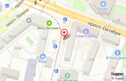 Киоск по продаже хлебобулочных изделий Хлебушко на улице Володарского на карте
