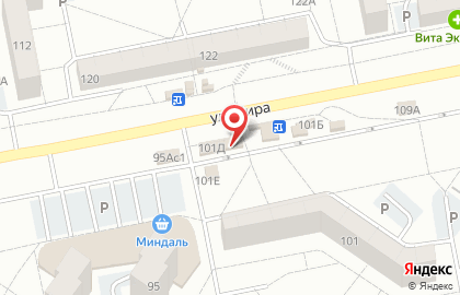 Пекарня Хлебница в Центральном районе на карте