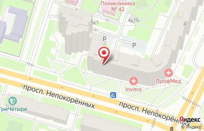 Диагностический центр Ситилаб на проспекте Непокорённых на карте