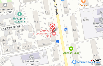 Тольяттинская стоматологическая поликлиника № 3 на Ленина 91 на карте