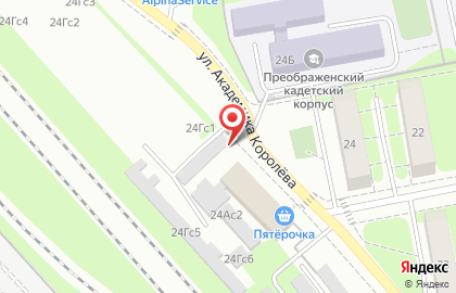 Автостоянка МГСА на метро Петровско-Разумовская на карте