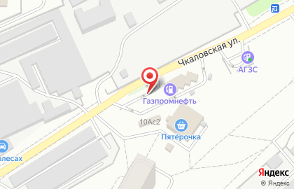 Автомойка Газпромнефть на Чкаловской улице в Щёлково на карте