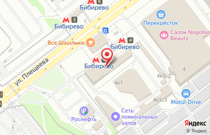 Салон сотовой связи МегаФон на улице Плещеева, 4 к 1 стр 1 на карте