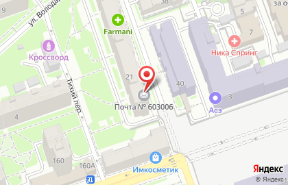 Салон связи Связной в Нижегородском районе на карте