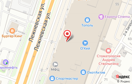 Мебельный салон Контур на Лежневской улице на карте