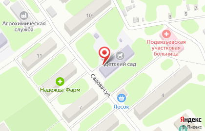 Подвязьевский детский сад на карте