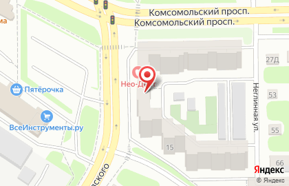 Стоматологическая клиника Нео-Дент на улице Чайковского на карте