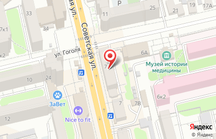Салон сотовой связи МТС на Советской улице, 7а на карте