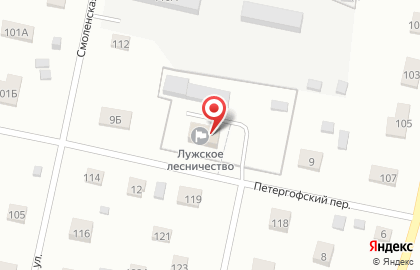 Лужское Лесничество на карте