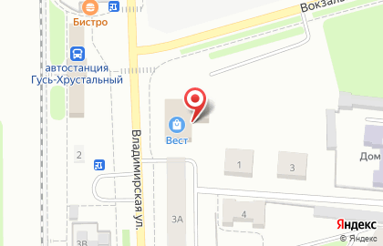 Магазин стройматериалов Вест на Владимирской улице на карте