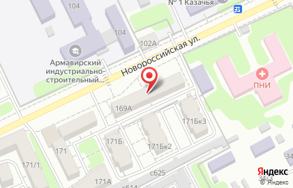 Турагентство 7 Морей на Новороссийской улице на карте