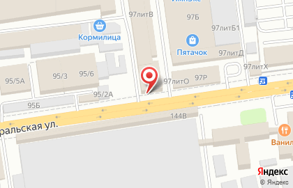 Магазин штор на Уральской улице на карте