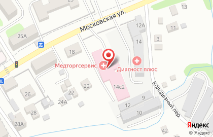 Медицинский центр На Московской на карте