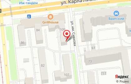 Парикмахерская Ника в Ижевске на карте