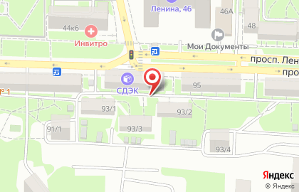 Магистр на проспекте Ленина на карте