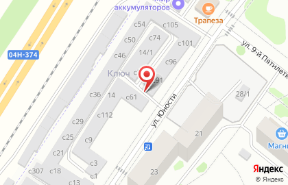 Авторейд на улице Юности на карте